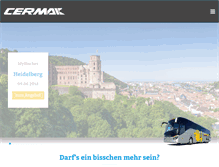 Tablet Screenshot of cermak-reisen.de